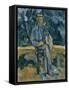 Portrait of Peasant, 1905-6-Paul Cezanne-Framed Stretched Canvas