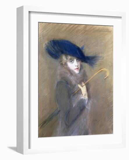 Portrait of Peggy Letellier-Paul Cesar Helleu-Framed Giclee Print