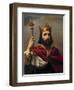 Portrait of Pepin the Short by Louis Felix Amiel-null-Framed Giclee Print