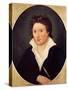 Portrait of Percy Bysshe Shelley, 1819-Amelia Curran-Stretched Canvas