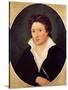 Portrait of Percy Bysshe Shelley, 1819-Amelia Curran-Stretched Canvas