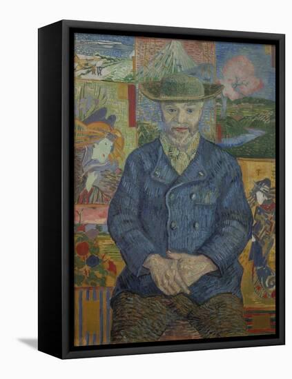 Portrait of Pere Tanguy, 1887-Vincent van Gogh-Framed Stretched Canvas