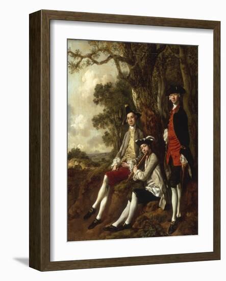 Portrait of Peter Darnal Muilman, Charles Crockatt and William Keeble-Thomas Gainsborough-Framed Giclee Print