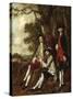 Portrait of Peter Darnal Muilman, Charles Crockatt and William Keeble-Thomas Gainsborough-Stretched Canvas