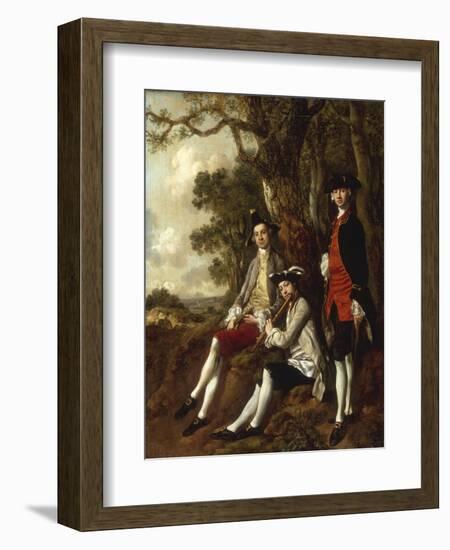 Portrait of Peter Darnal Muilman, Charles Crockatt and William Keeble-Thomas Gainsborough-Framed Giclee Print