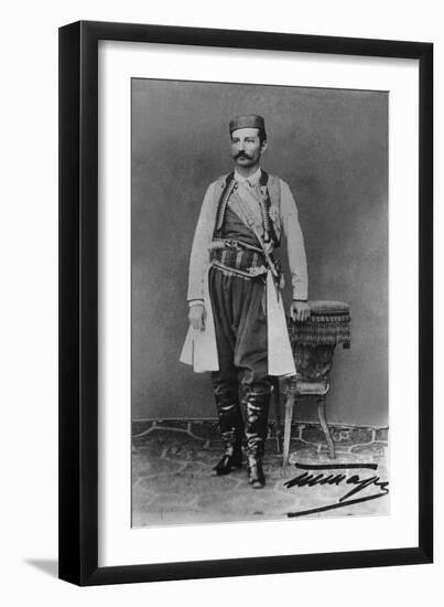 Portrait of Peter I (1844-1921) King of Serbia-Valerian Gribayedoff-Framed Giclee Print