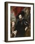 Portrait of Peter Paul Rubens with His Son Albert, Mid of 17th C-Peter Paul Rubens-Framed Giclee Print