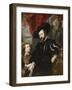 Portrait of Peter Paul Rubens with His Son Albert, Mid of 17th C-Peter Paul Rubens-Framed Premium Giclee Print