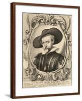 Portrait of Peter Paul Rubens-Wenceslaus Hollar-Framed Giclee Print