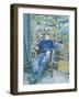 Portrait of Peter Reading, 1989-Peter Edwards-Framed Giclee Print