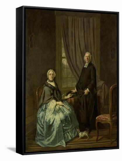 Portrait of Petrus Bliek, Remonstrant Minister in Amsterdam, with His Wife Cornelia Drost-Hendrik Pothoven-Framed Stretched Canvas