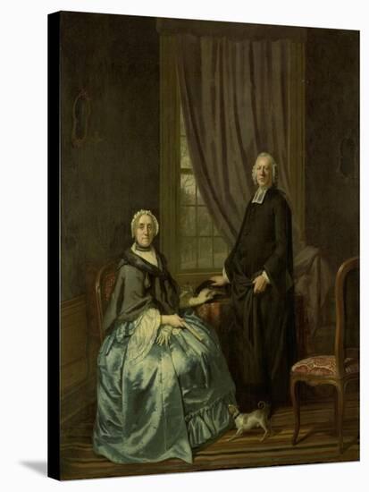 Portrait of Petrus Bliek, Remonstrant Minister in Amsterdam, with His Wife Cornelia Drost-Hendrik Pothoven-Stretched Canvas