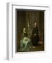 Portrait of Petrus Bliek, Remonstrant Minister in Amsterdam, with His Wife Cornelia Drost-Hendrik Pothoven-Framed Art Print