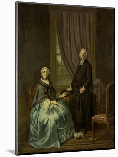 Portrait of Petrus Bliek, Remonstrant Minister in Amsterdam, with His Wife Cornelia Drost-Hendrik Pothoven-Mounted Art Print