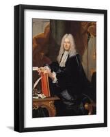 Portrait of Philibert Orry (1689-1747)-Hyacinthe Rigaud-Framed Giclee Print