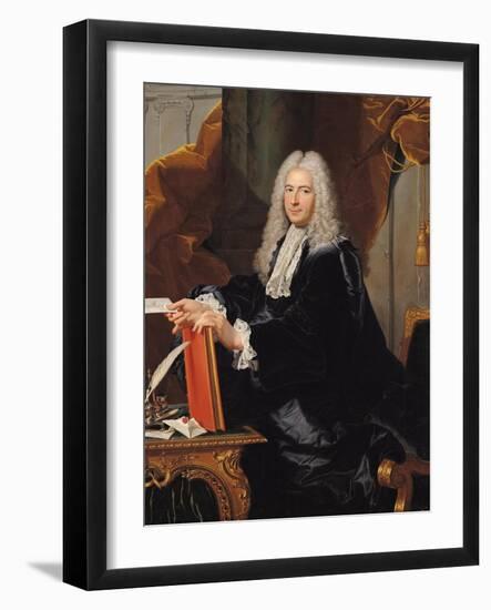 Portrait of Philibert Orry (1689-1747)-Hyacinthe Rigaud-Framed Giclee Print