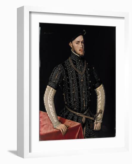 Portrait of Philip II (1527-159), King of Spain and Portugal, C. 1550-Antonis Mor-Framed Giclee Print