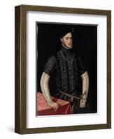 Portrait of Philip II (1527-159), King of Spain and Portugal, C. 1550-Antonis Mor-Framed Giclee Print