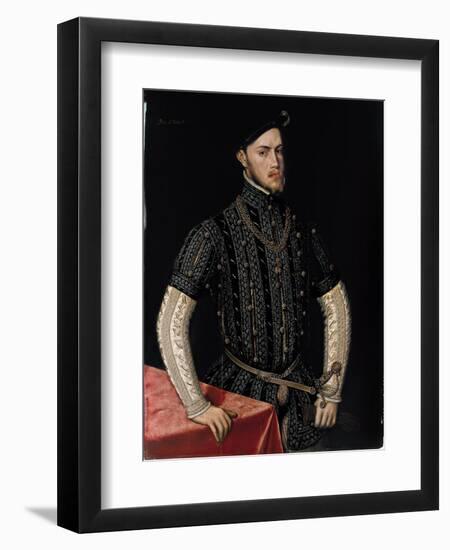 Portrait of Philip II (1527-159), King of Spain and Portugal, C. 1550-Antonis Mor-Framed Giclee Print