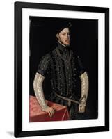 Portrait of Philip II (1527-159), King of Spain and Portugal, C. 1550-Antonis Mor-Framed Giclee Print