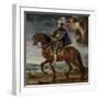 Portrait of Philip II (1527-159) on Horseback, 1628-Peter Paul Rubens-Framed Giclee Print