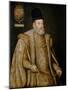 Portrait of Philip II with Coat of Arms of King of Portugal, 1580-Alonso Sanchez Coello-Mounted Giclee Print