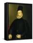 Portrait of Philip II-Alonso Sanchez Coello-Framed Stretched Canvas