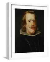 Portrait of Philip IV, King of Spain (1605-1665), 1652/53-Diego Velazquez-Framed Giclee Print