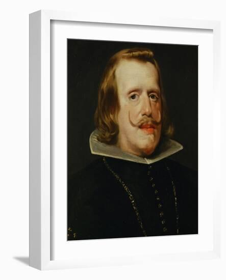 Portrait of Philip IV, King of Spain (1605-1665), 1652/53-Diego Velazquez-Framed Giclee Print
