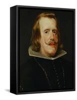 Portrait of Philip IV, King of Spain (1605-1665), 1652/53-Diego Velazquez-Framed Stretched Canvas