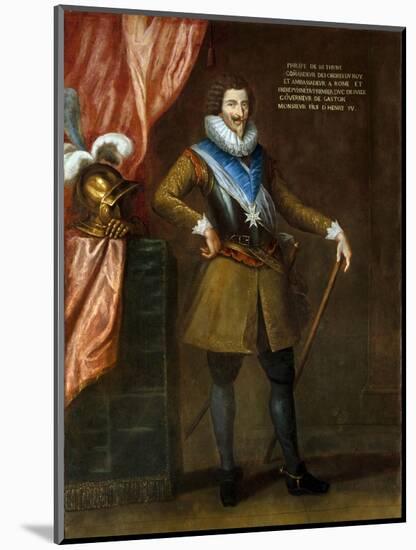 Portrait of Philippe De Bethune Attributed to Philippe De Champaigne-null-Mounted Giclee Print