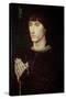 Portrait of Philippe De Croy (Ca. 1450-1511), 15Th Century (Painting on Wood)-Rogier van der Weyden-Stretched Canvas