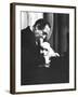 Portrait of Pianist Vladimir Horowitz at Piano with Poodle, Return to New York Concert Stage-Gjon Mili-Framed Premium Photographic Print