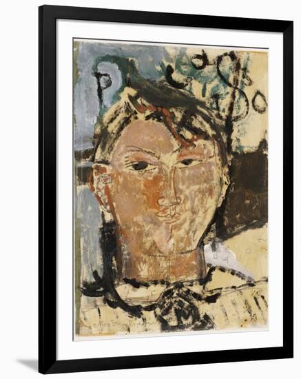 Portrait of Picasso, 1915-Amedeo Modigliani-Framed Giclee Print