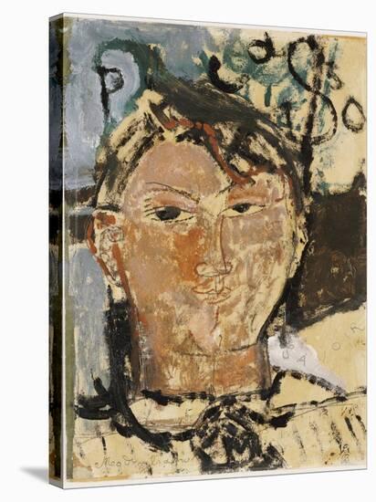 Portrait of Picasso, 1915-Amedeo Modigliani-Stretched Canvas