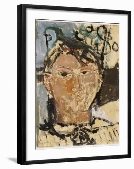 Portrait of Picasso, 1915-Amedeo Modigliani-Framed Giclee Print