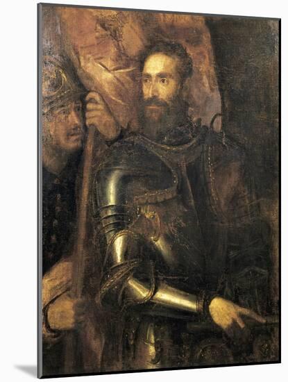 Portrait of Pierluigi Farnese with Armature, 1546-Tito Agujari-Mounted Giclee Print