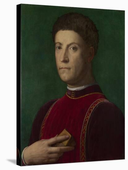 Portrait of Piero De' Medici (The Gout), Ca 1550-1565-Agnolo Bronzino-Stretched Canvas