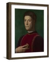 Portrait of Piero De' Medici (The Gout), Ca 1550-1565-Agnolo Bronzino-Framed Giclee Print