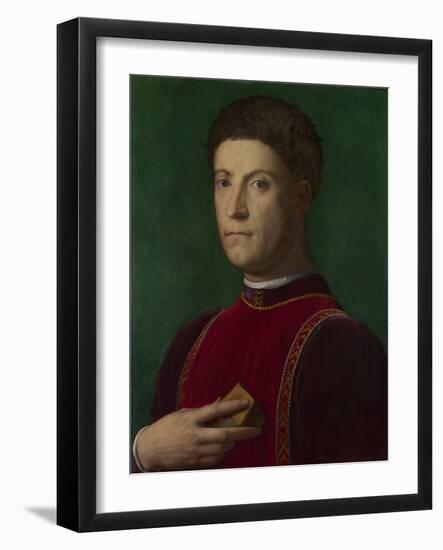 Portrait of Piero De' Medici (The Gout), Ca 1550-1565-Agnolo Bronzino-Framed Giclee Print