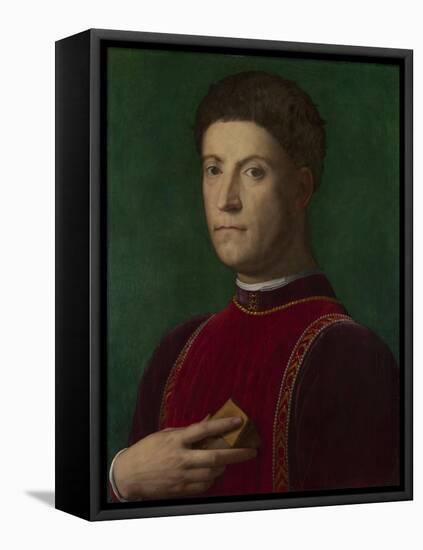 Portrait of Piero De' Medici (The Gout), Ca 1550-1565-Agnolo Bronzino-Framed Stretched Canvas