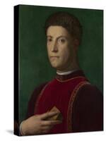 Portrait of Piero De' Medici (The Gout), Ca 1550-1565-Agnolo Bronzino-Stretched Canvas