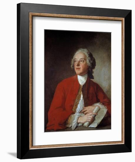 Portrait of Pierre Augustin Caron De Beaumarchais - after J.M. Nattier-null-Framed Giclee Print