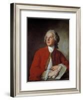 Portrait of Pierre Augustin Caron De Beaumarchais - after J.M. Nattier-null-Framed Giclee Print