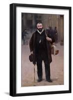 Portrait of Pierre-Emmanuel Damoye-Alfred Roll-Framed Giclee Print