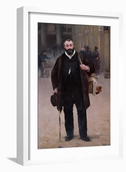 Portrait of Pierre-Emmanuel Damoye-Alfred Roll-Framed Giclee Print