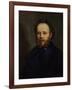 Portrait of Pierre Joseph Proudhon (1809-65) 1865-Gustave Courbet-Framed Giclee Print