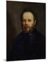 Portrait of Pierre Joseph Proudhon (1809-65) 1865-Gustave Courbet-Mounted Giclee Print