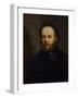 Portrait of Pierre Joseph Proudhon (1809-65) 1865-Gustave Courbet-Framed Giclee Print