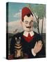 Portrait of Pierre Loti, about 1910-Henri Rousseau-Stretched Canvas